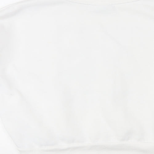 Disney Womens White Round Neck Polyester Pullover Jumper Size M - Winnie the Pooh
