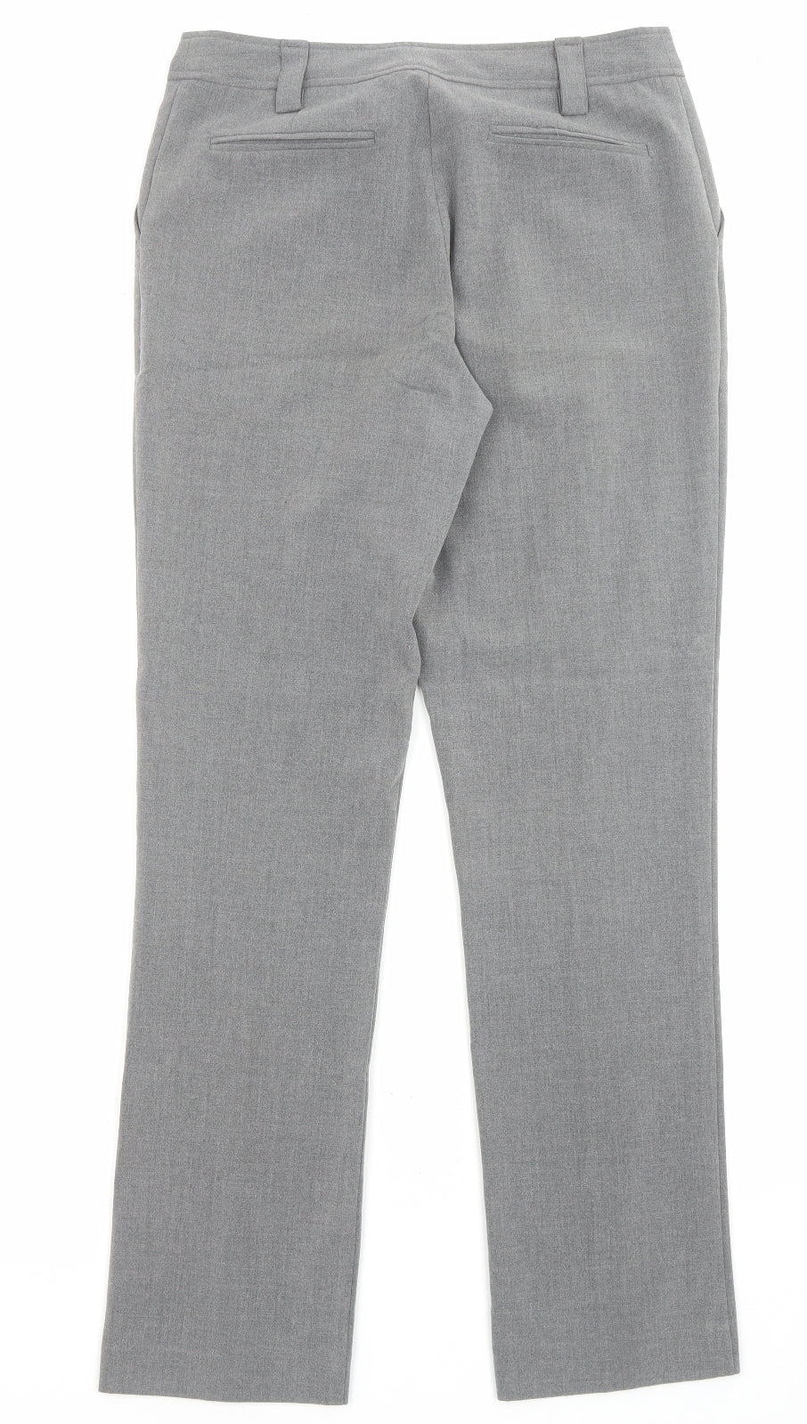 Epilogue Womens Grey Polyester Trousers Size 10 L30 in Regular Zip