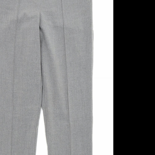Epilogue Womens Grey Polyester Trousers Size 10 L30 in Regular Zip