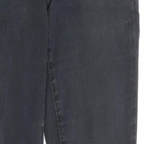 Warehouse Womens Black Cotton Skinny Jeans Size 10 L28 in Regular Zip - Pockets