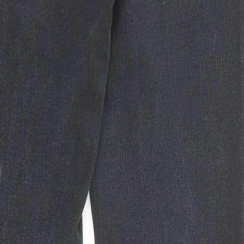 Warehouse Womens Black Cotton Skinny Jeans Size 10 L28 in Regular Zip - Pockets