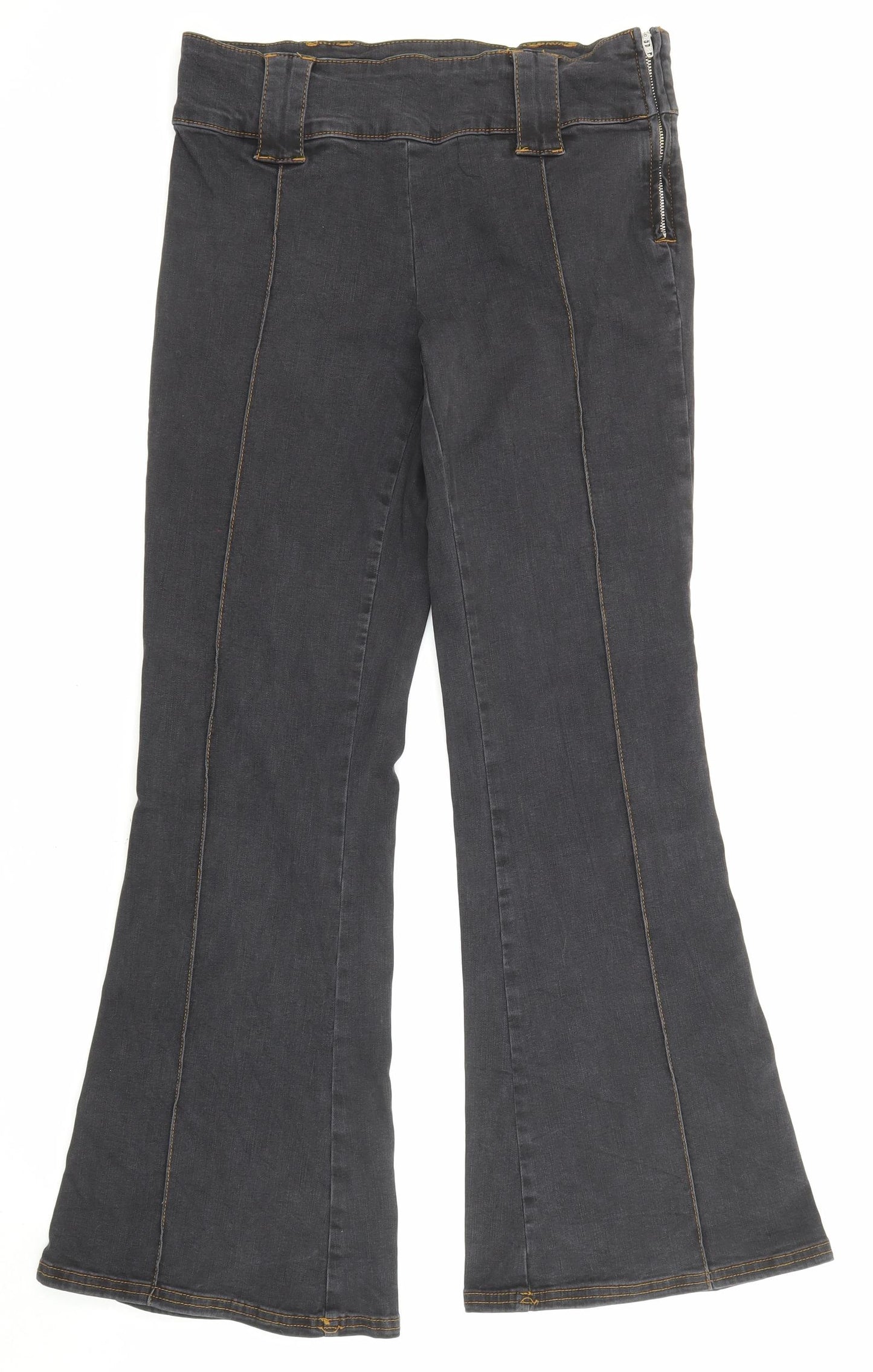 BDG Womens Black Cotton Bootcut Jeans Size 30 in L30 in Regular Zip