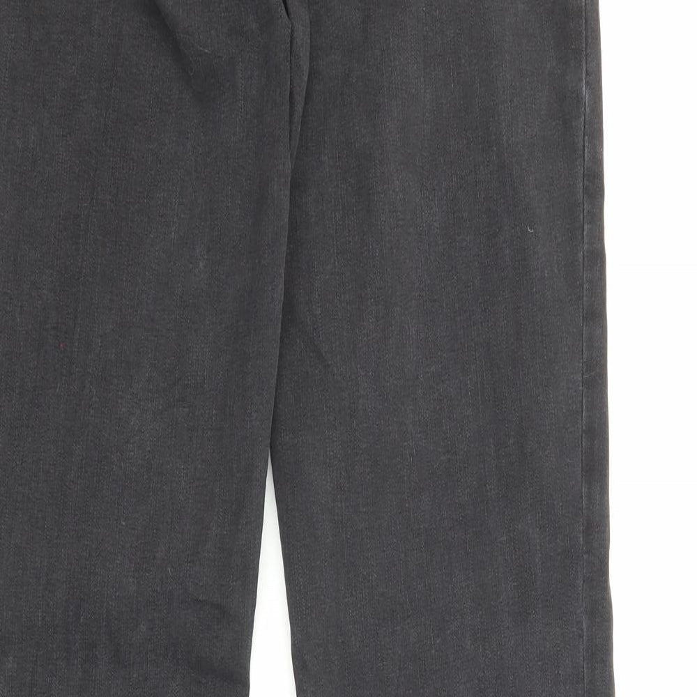 BDG Womens Black Cotton Bootcut Jeans Size 30 in L30 in Regular Zip