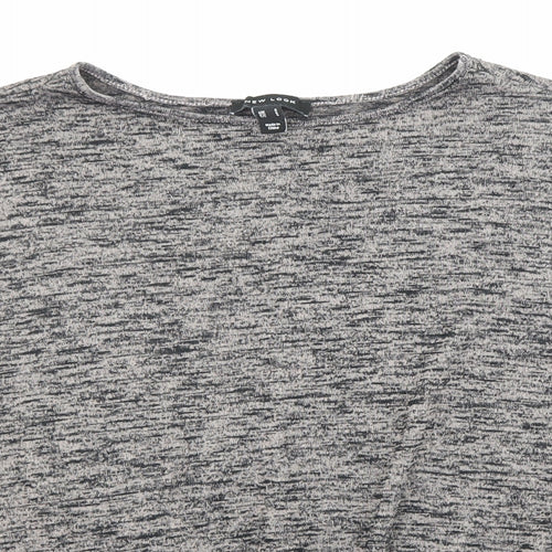 New Look Womens Black Boat Neck Acrylic Pullover Jumper Size S