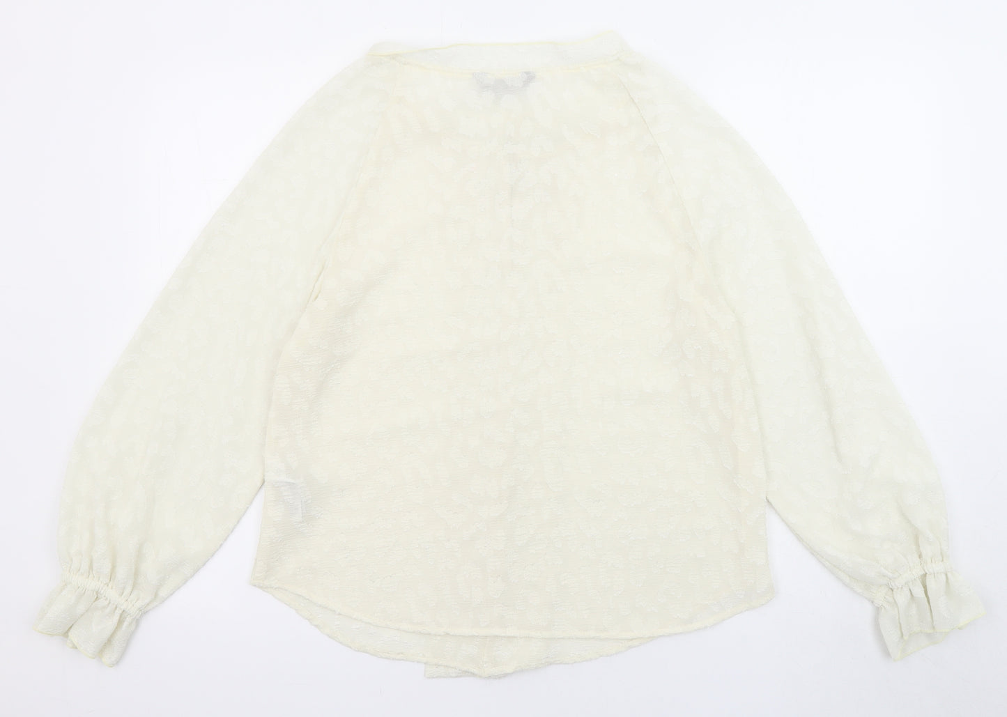 Marks and Spencer Womens Ivory Polyester Basic Blouse Size 6 Halter