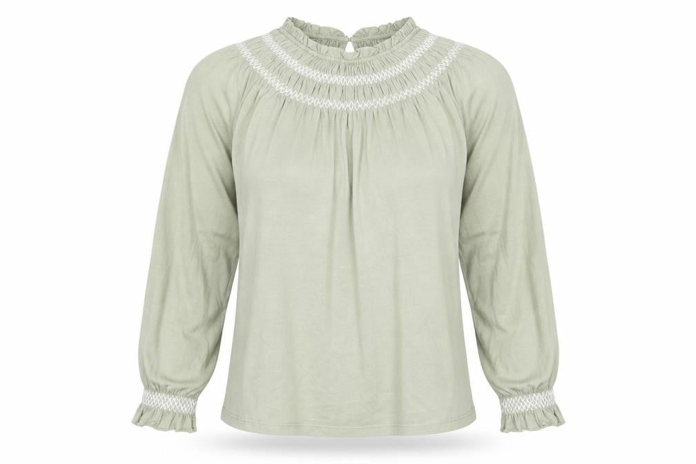 Marks and Spencer Womens Green Cotton Basic T-Shirt Size 6 Boat Neck