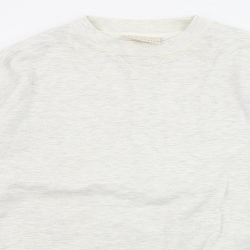 Best Basics Womens Grey Cotton Pullover Sweatshirt Size M Pullover