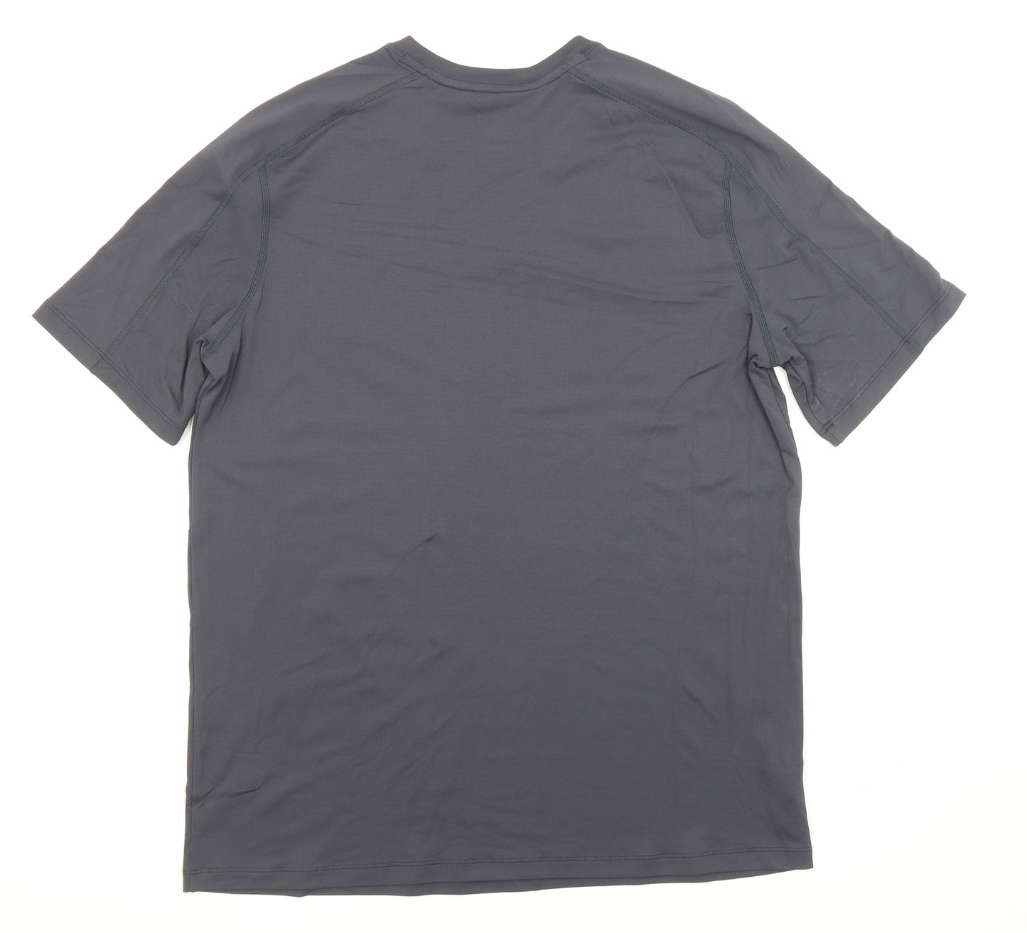 Peleton Mens Grey Nylon Jersey T-Shirt Size S Crew Neck Pullover