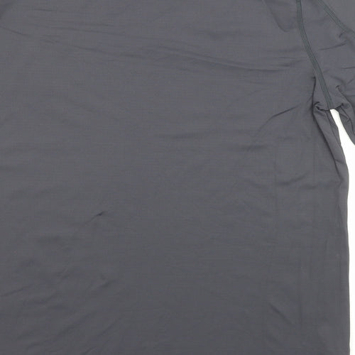 Peleton Mens Grey Nylon Jersey T-Shirt Size S Crew Neck Pullover