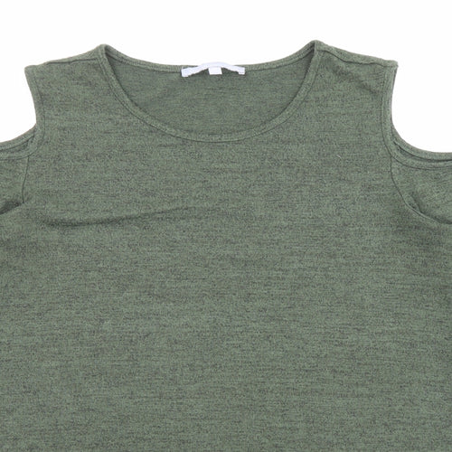 Christopher Fink Womens Green Crew Neck Acrylic Pullover Jumper Size M