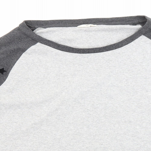 Hush Mens Grey Cotton Pullover Sweatshirt Size L - Stars