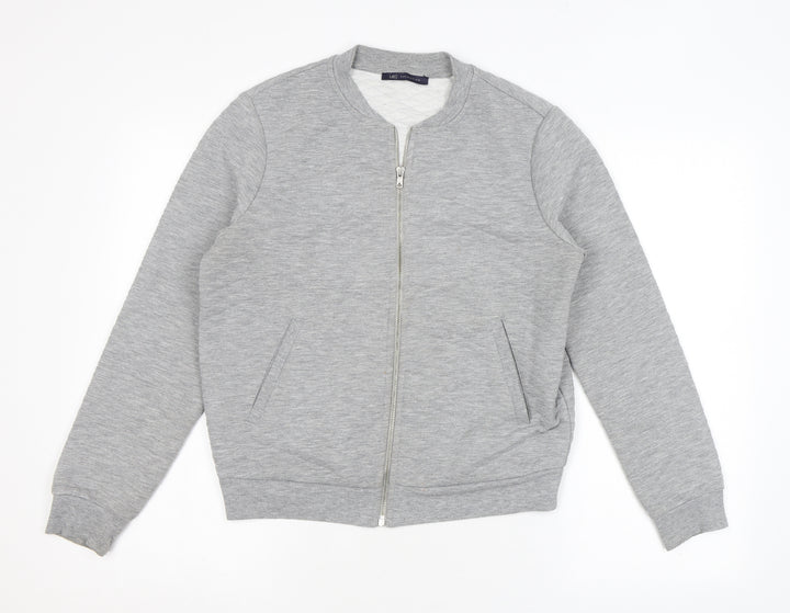Marks and Spencer Womens Grey Jacket Size 12 Zip