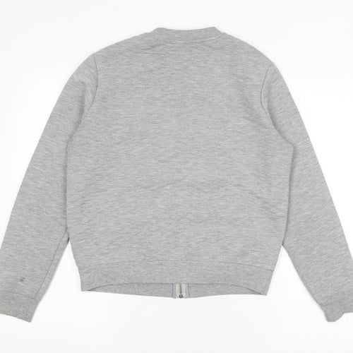 Marks and Spencer Womens Grey Jacket Size 12 Zip
