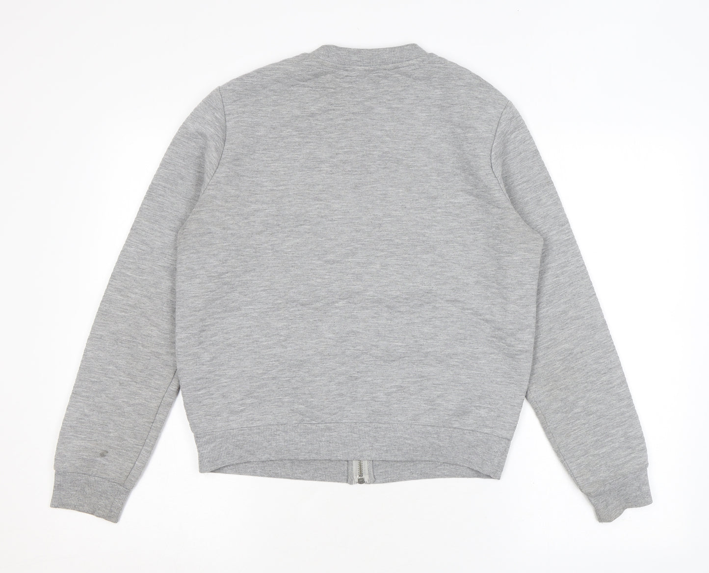 Marks and Spencer Womens Grey Jacket Size 12 Zip