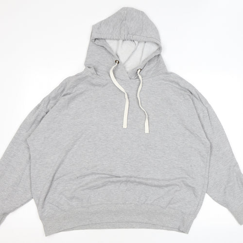 Buffalo Mens Grey Viscose Pullover Hoodie Size XL