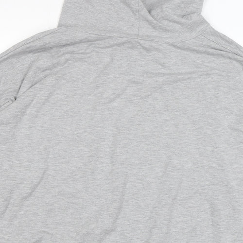 Buffalo Mens Grey Viscose Pullover Hoodie Size XL