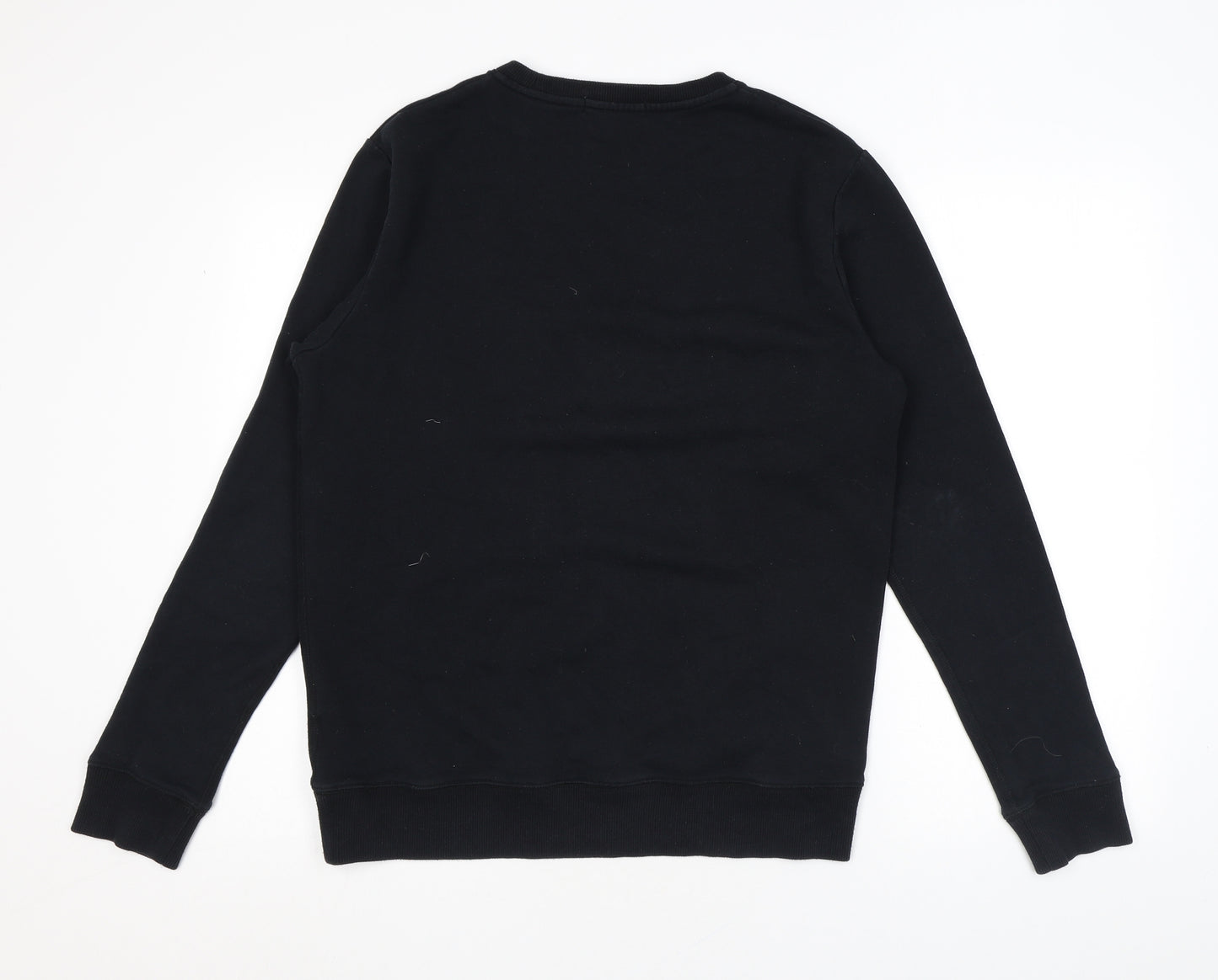 Calvin Klein Mens Black Cotton Pullover Sweatshirt Size M - Logo