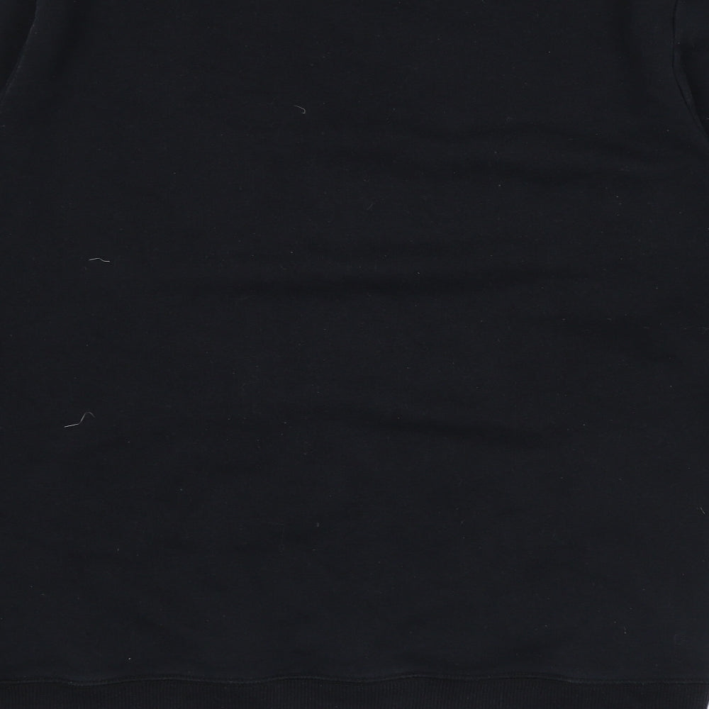 Calvin Klein Mens Black Cotton Pullover Sweatshirt Size M - Logo