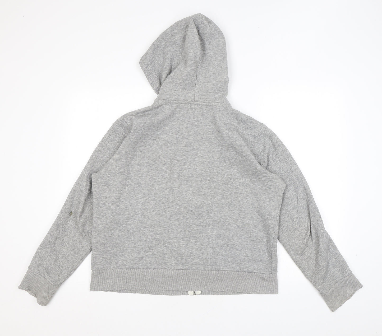 Divided by H&M Mens Grey Cotton Full Zip Hoodie Size L