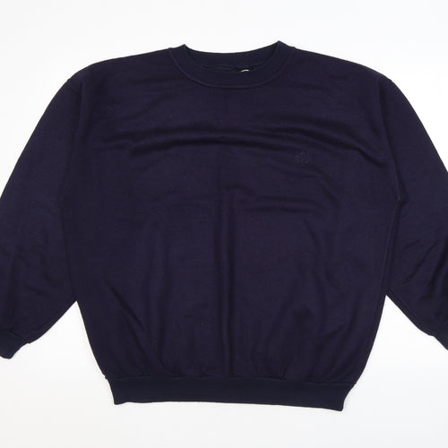 C&A Mens Blue Acrylic Pullover Sweatshirt Size L