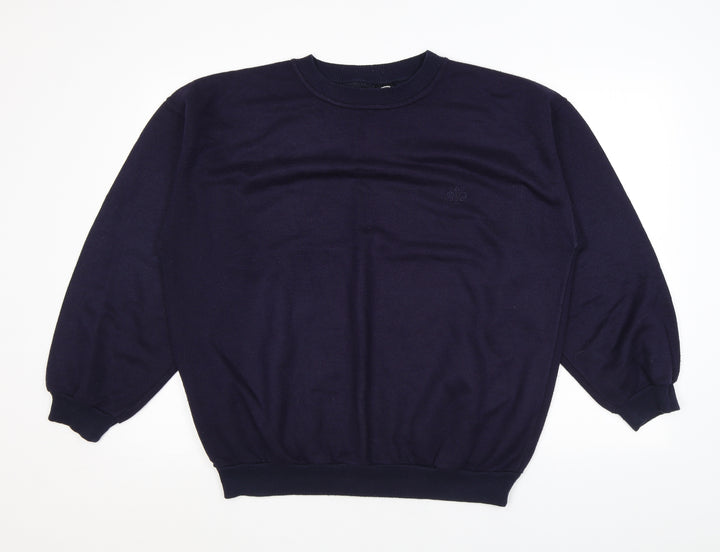 C&A Mens Blue Acrylic Pullover Sweatshirt Size L