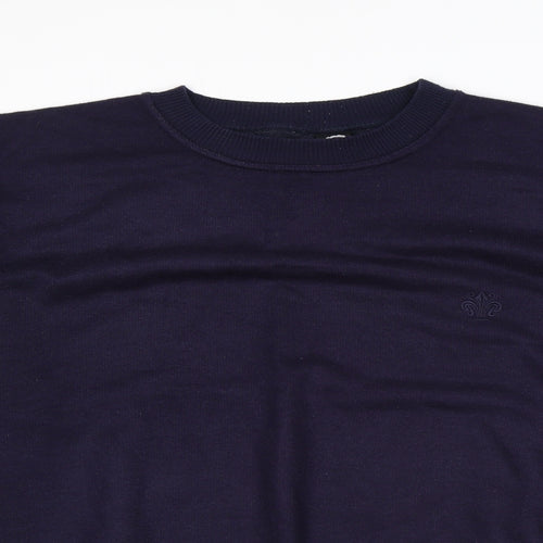 C&A Mens Blue Acrylic Pullover Sweatshirt Size L