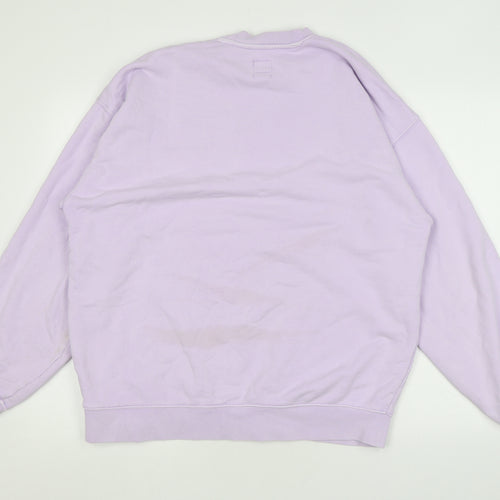 Levi's Womens Purple Cotton Pullover Sweatshirt Size M Pullover