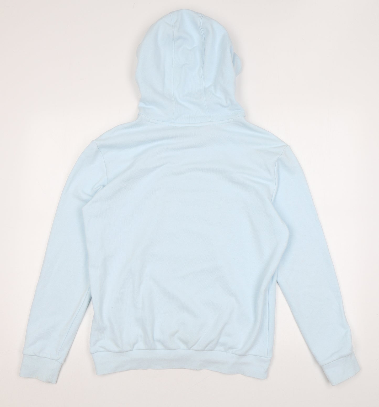 adidas Boys Blue Cotton Pullover Hoodie Size 13-14 Years Pullover