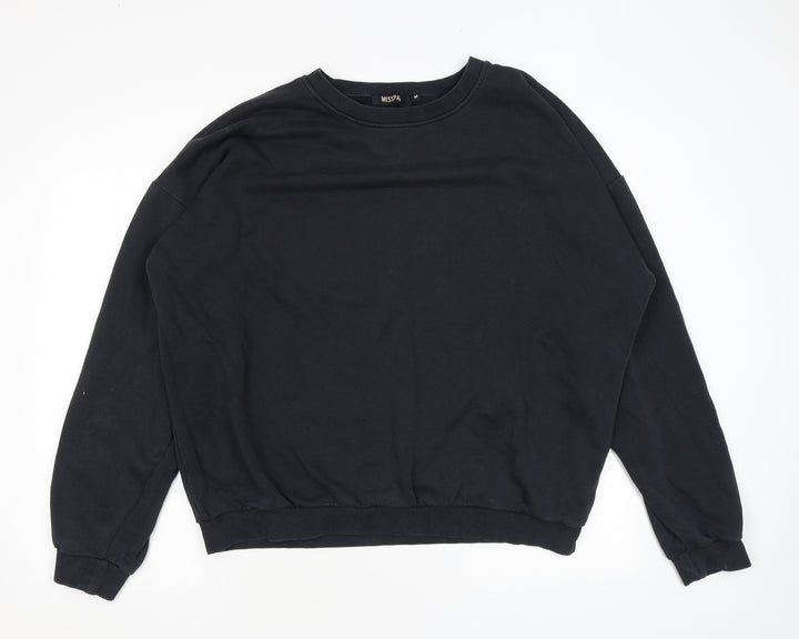Misspap Womens Black Polyester Pullover Sweatshirt Size M Pullover