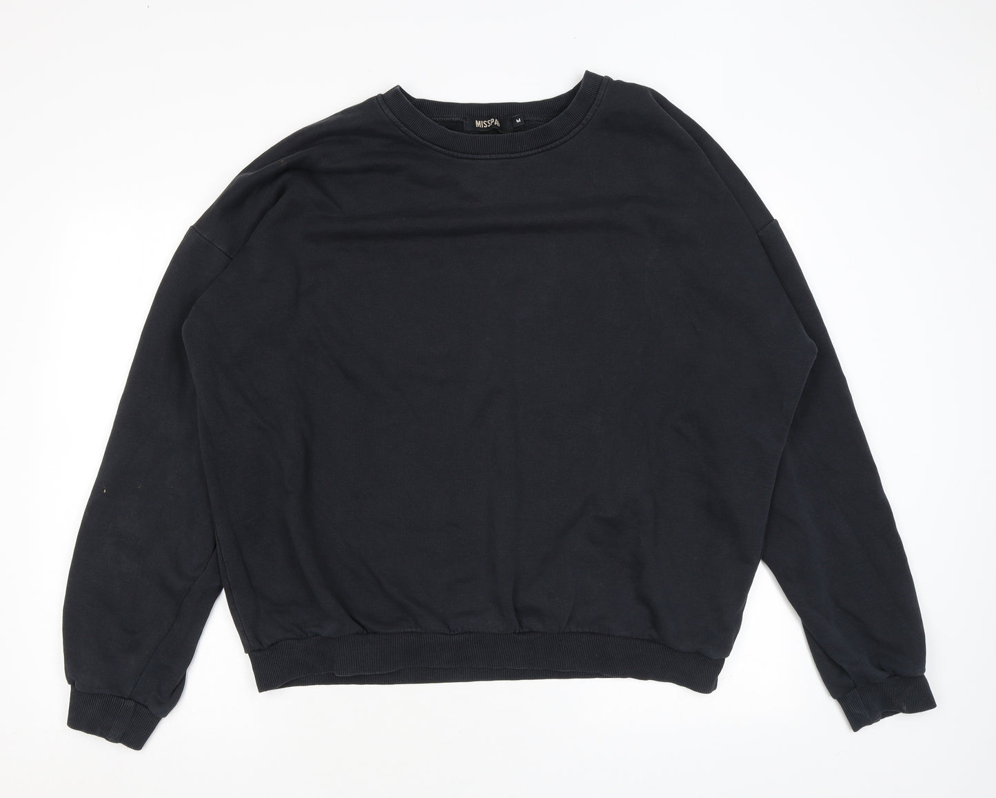 Misspap Womens Black Polyester Pullover Sweatshirt Size M Pullover
