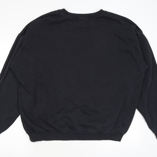 Misspap Womens Black Polyester Pullover Sweatshirt Size M Pullover