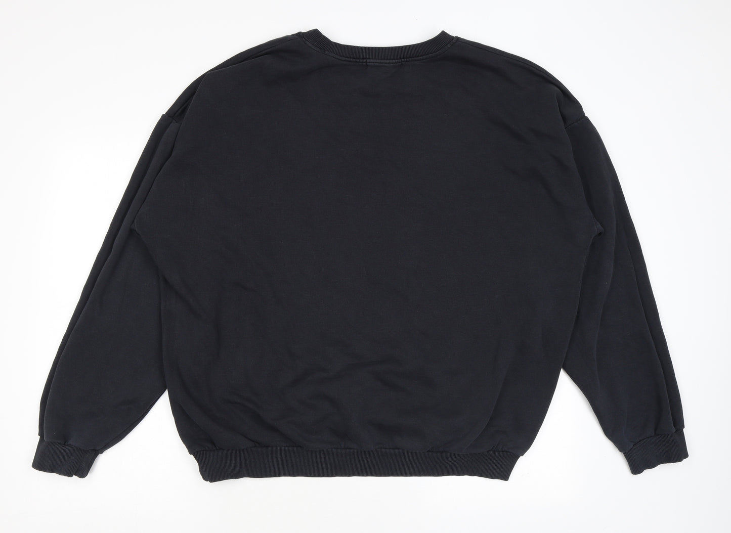 Misspap Womens Black Polyester Pullover Sweatshirt Size M Pullover