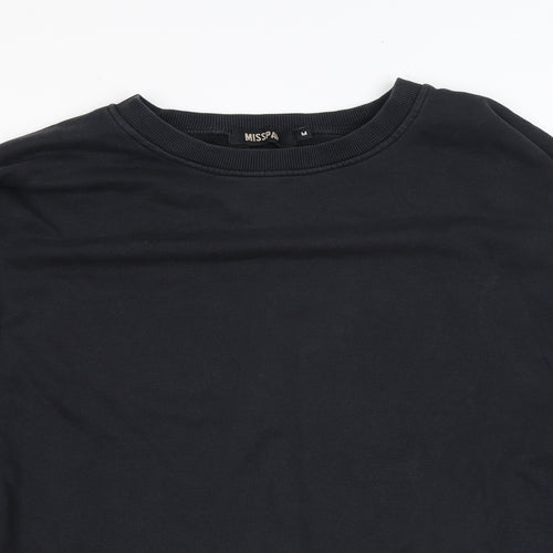 Misspap Womens Black Polyester Pullover Sweatshirt Size M Pullover