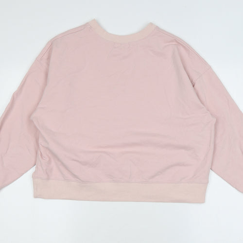 Apricot Womens Pink Cotton Pullover Sweatshirt Size 8 Pullover - London