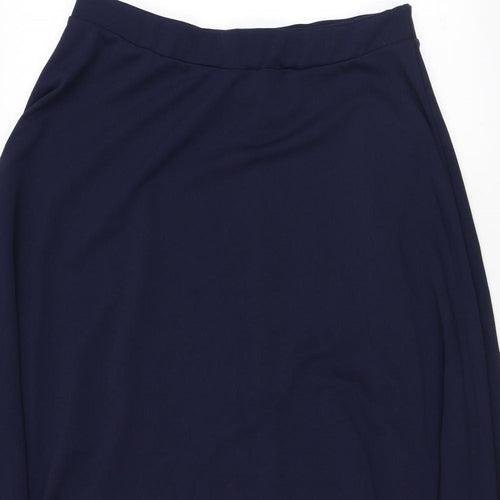 Yours Womens Blue Polyester Swing Skirt Size 16 - Asymmetric