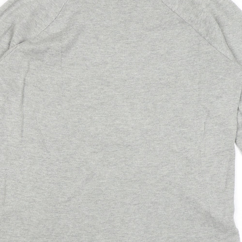 In Wear Womens Grey V-Neck Viscose Pullover Jumper Size S