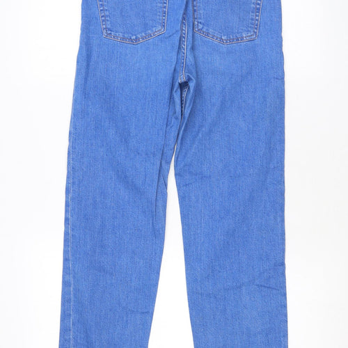 & Other Stories Womens Blue Cotton Straight Jeans Size 26 L26 in Regular Zip