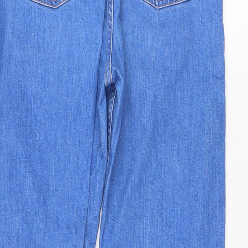& Other Stories Womens Blue Cotton Straight Jeans Size 26 L26 in Regular Zip