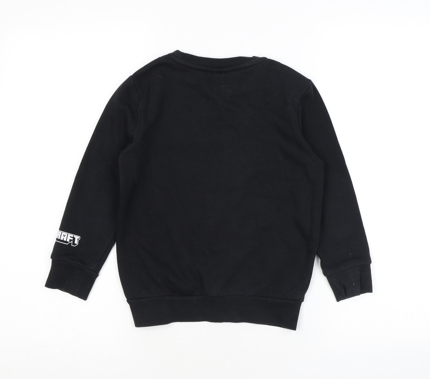 Minecraft Boys Black Cotton Pullover Sweatshirt Size 5-6 Years Pullover - Christmas, Sequins