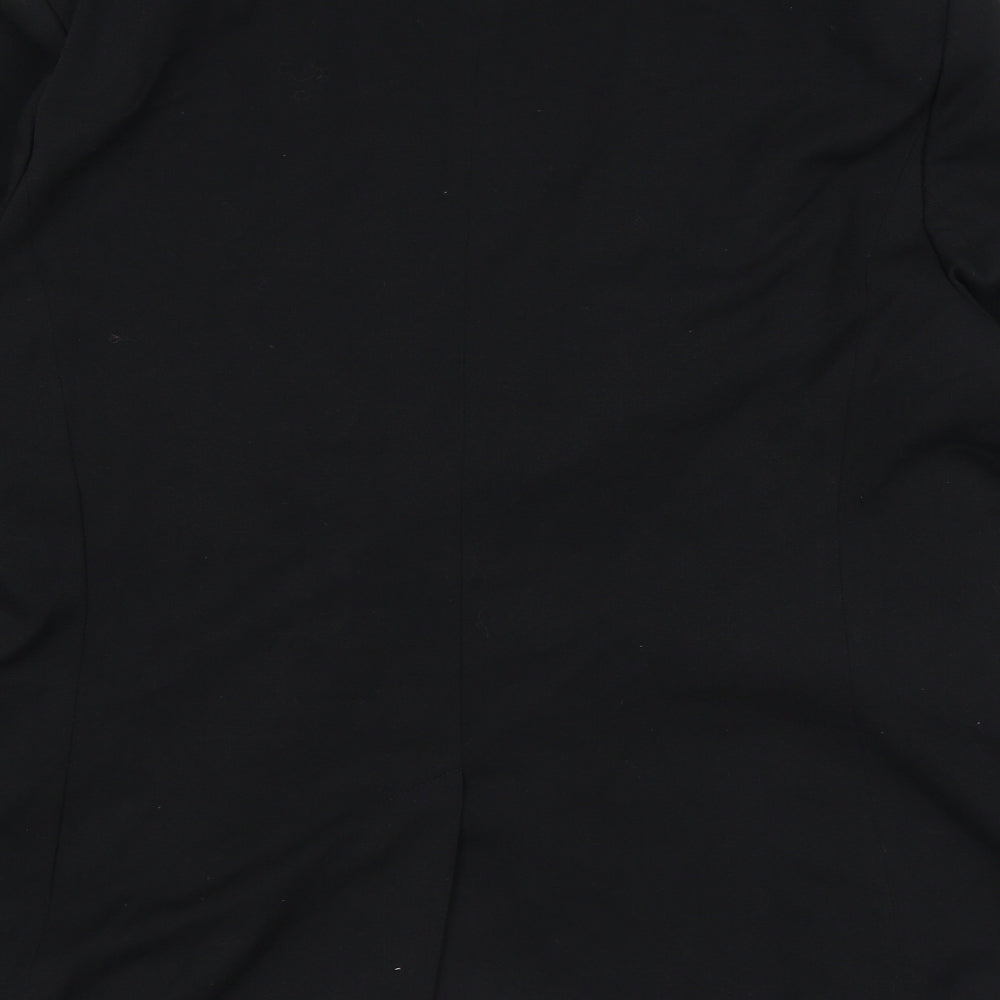 Marks and Spencer Womens Black Polyester Jacket Blazer Size 22