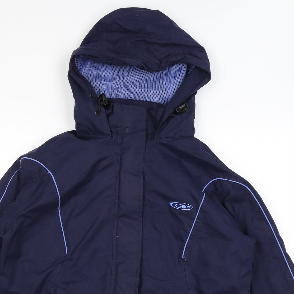 Gelert Womens Blue Windbreaker Jacket Size 8 Zip