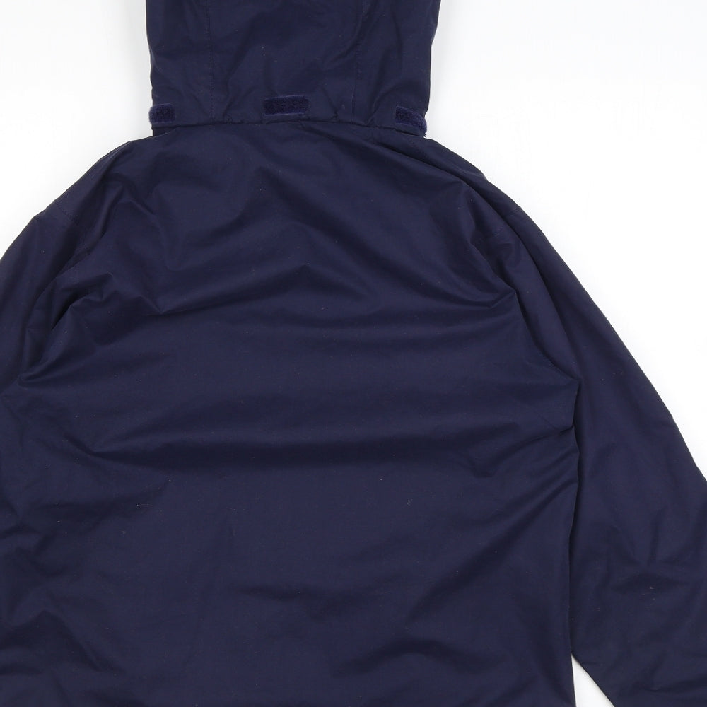 Gelert Womens Blue Windbreaker Jacket Size 8 Zip