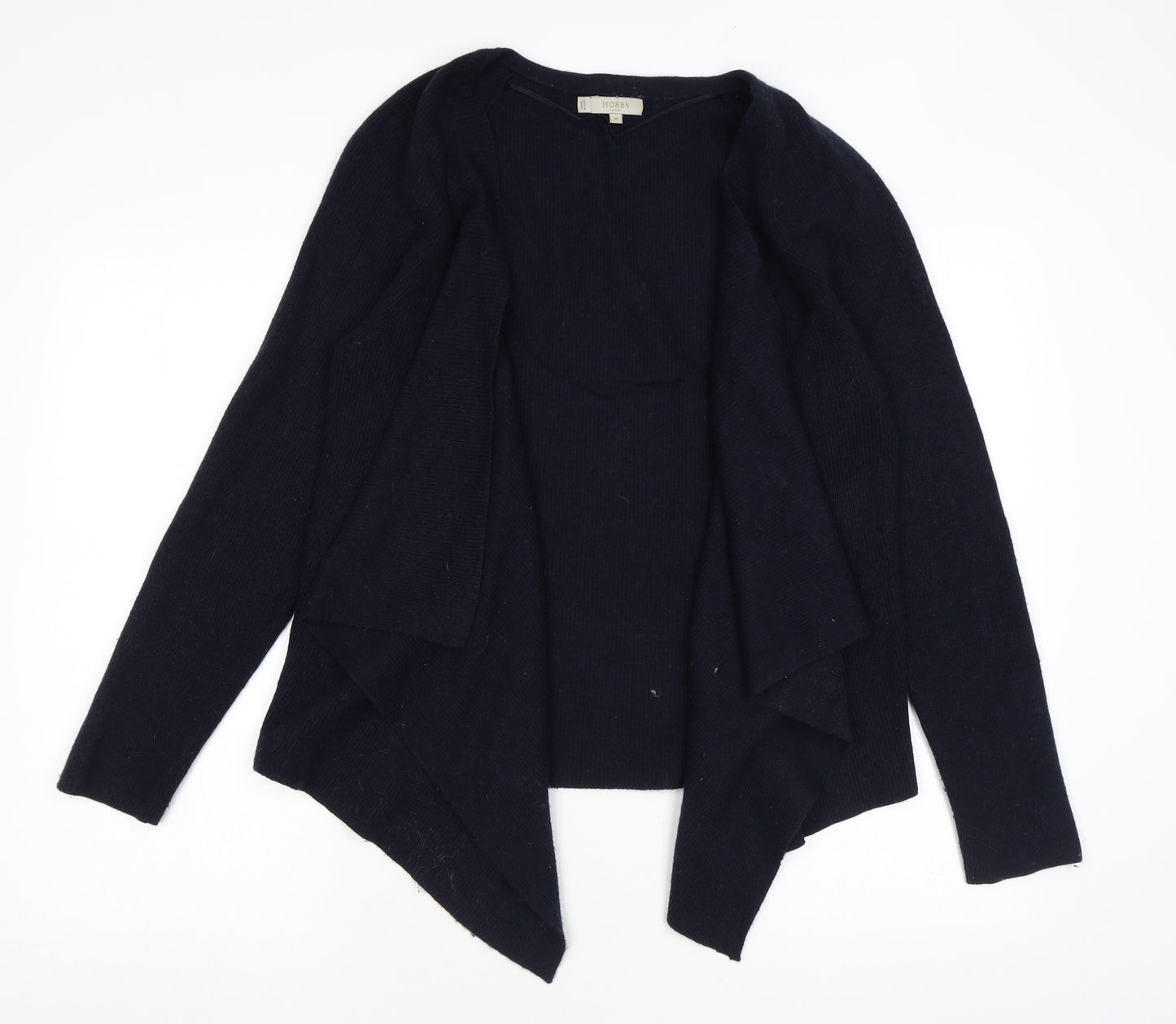 Hobbs Womens Black V-Neck Wool Cardigan Jumper Size M