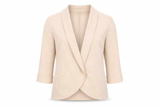Front view of New Look women’s pink jacket blazer, size UK 14