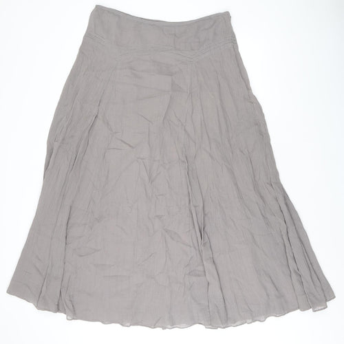 Poetry Womens Brown Cotton Swing Skirt Size 14 Zip