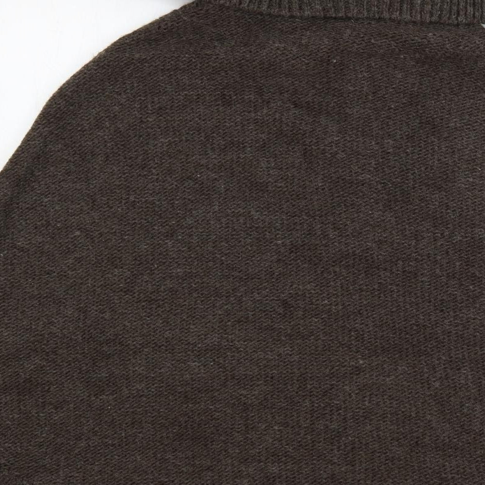 Kenar Womens Brown Overcoat Poncho One Size Buckle