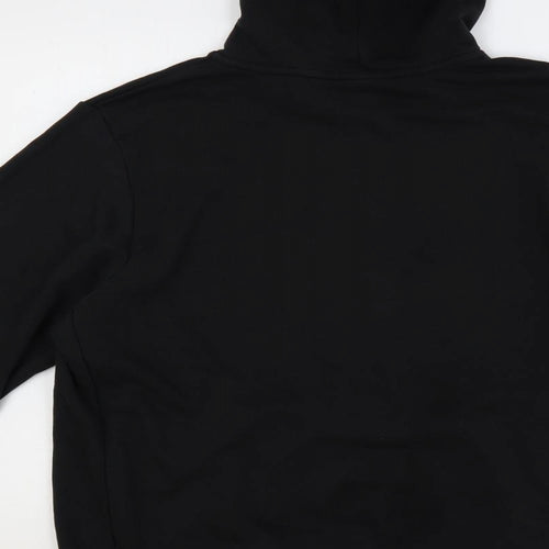 adidas Mens Black Cotton Pullover Hoodie Size XL - Logo