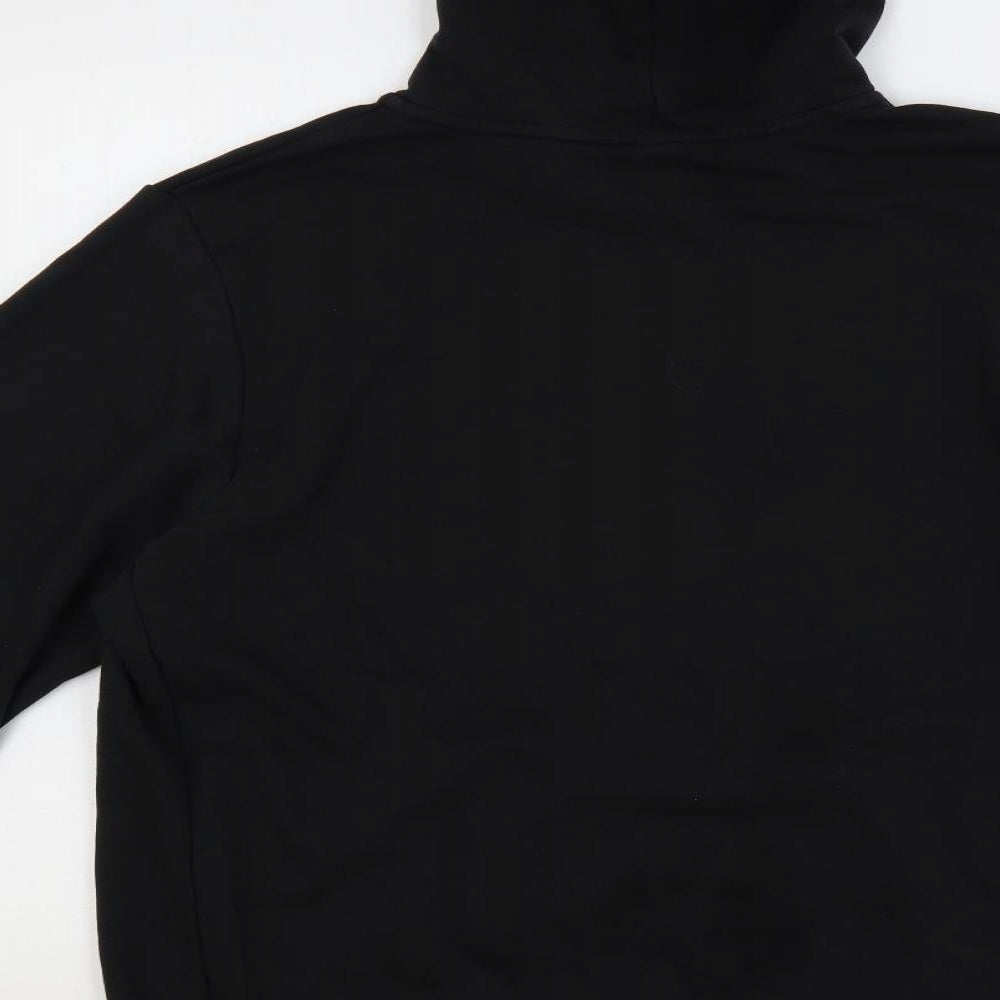 adidas Mens Black Cotton Pullover Hoodie Size XL - Logo
