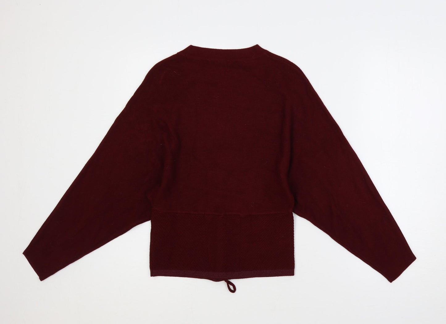 Marks and Spencer Womens Purple Crew Neck Viscose Pullover Jumper Size 8