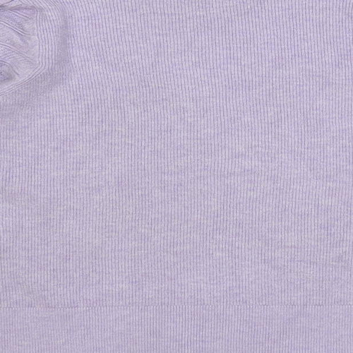 Marks and Spencer Womens Purple Crew Neck Viscose Pullover Jumper Size 18